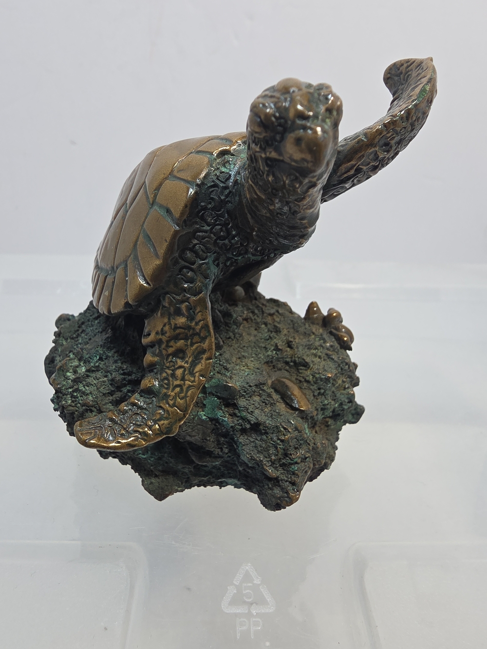 Vintage Hampton Studios Sea Turtle Figurine Sculpture Santa Barbara 4" (B4)